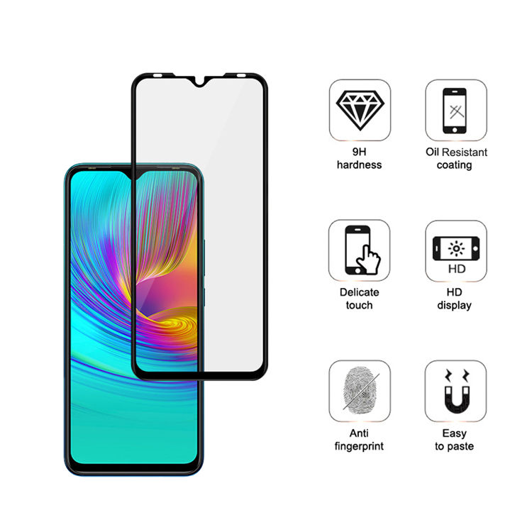 Alink 3D hot bending full glue tempered glass screen protector for Infinix Hot 9 Play