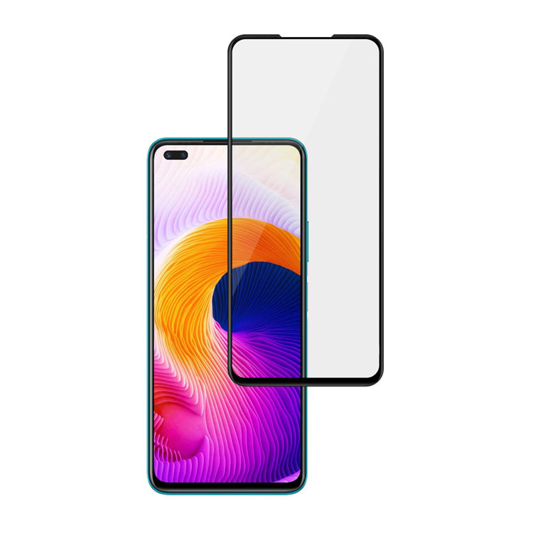 Alink 2.5D silk print full glue tempered glass screen protector for Infinix Note 8