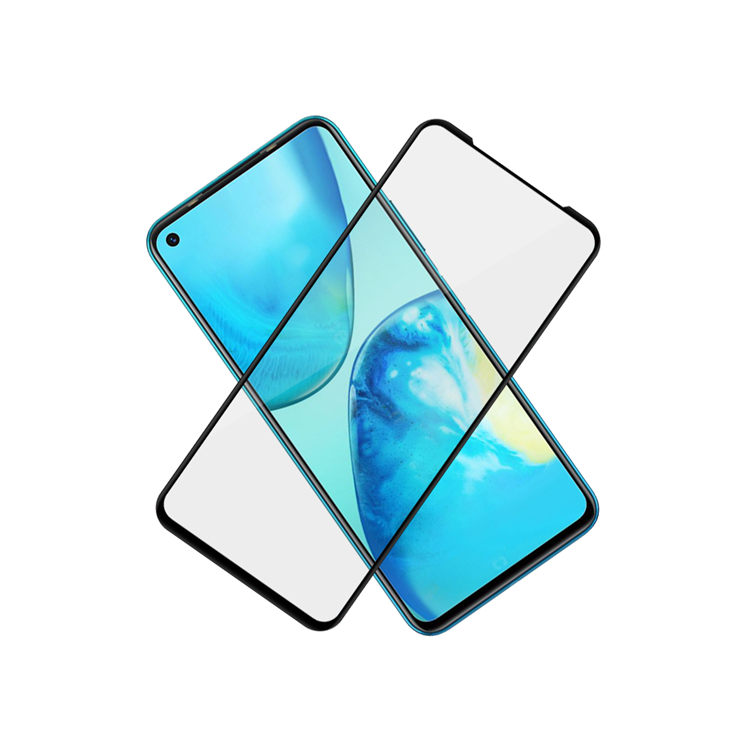 Alink 2.5D silk print full glue tempered glass screen protector for Infinix Note 8i