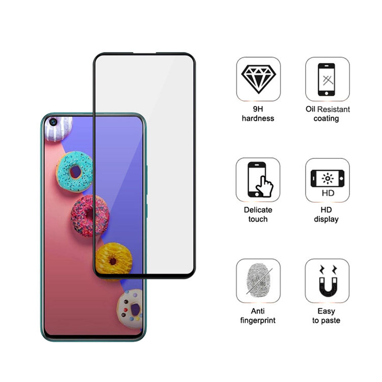 Alink 3D hot bending full glue tempered glass screen protector for Infinix S5