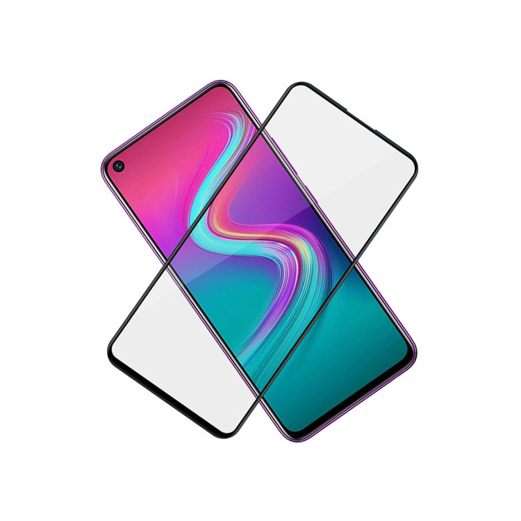 Alink 3D hot bending full glue tempered glass screen protector for Infinix S5 Lite