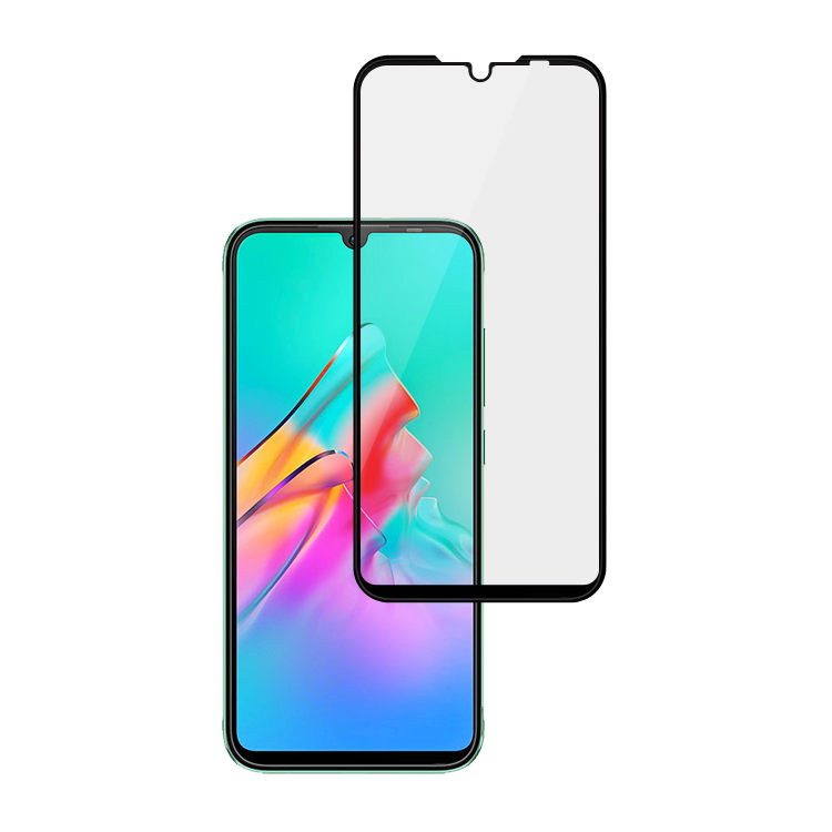 Alink 2.5D silk print full glue tempered glass screen protector for Infinix Smart HD 2021