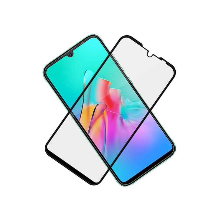 Alink 2.5D silk print full glue tempered glass screen protector for Infinix Smart HD 2021