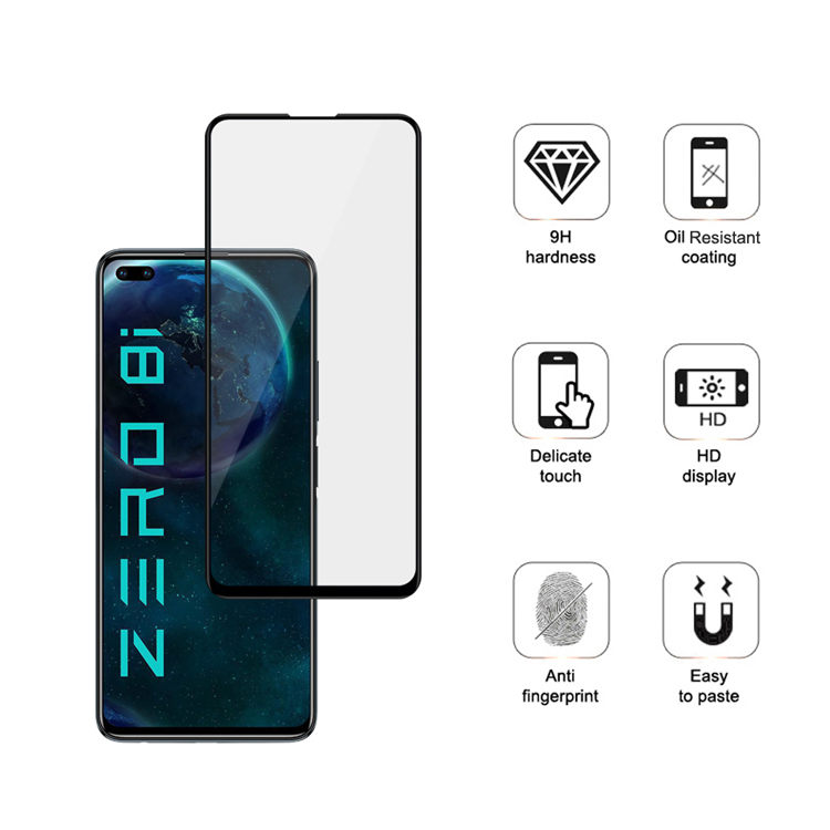 Alink 3D hot bending full glue tempered glass screen protector for Infinix Zero 8i
