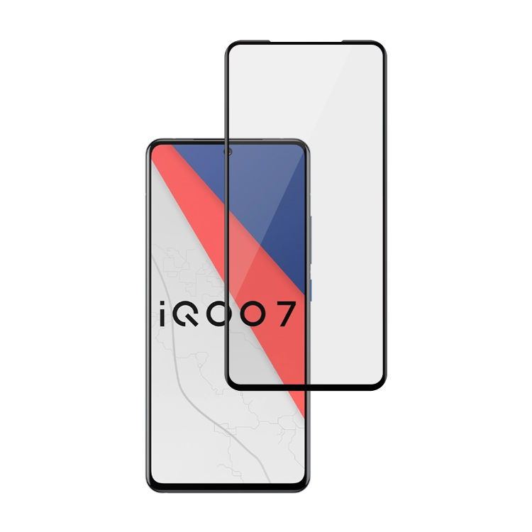 Alink 3D hot bending edge glue tempered glass screen protector for iQOO 7