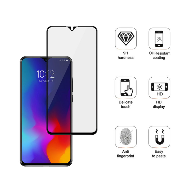 Alink 3D hot bending full glue tempered glass screen protector for Lenovo K10 Note