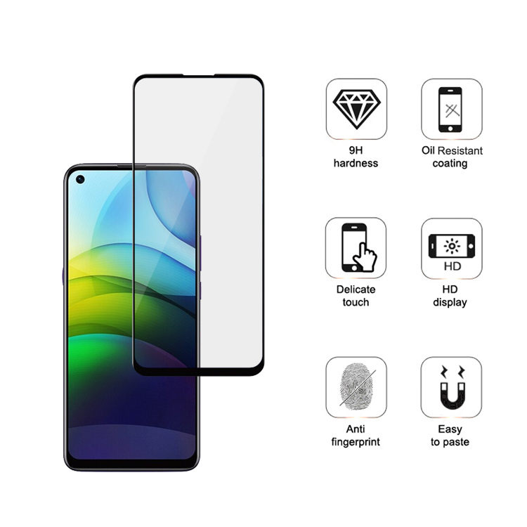 Alink 2.5D silk print full glue tempered glass screen protector for Lenovo K12 Pro