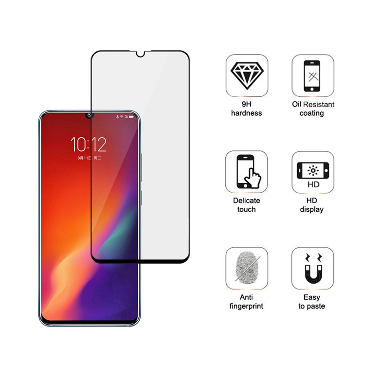 Alink 3D hot bending full glue tempered glass screen protector for Lenovo Z6