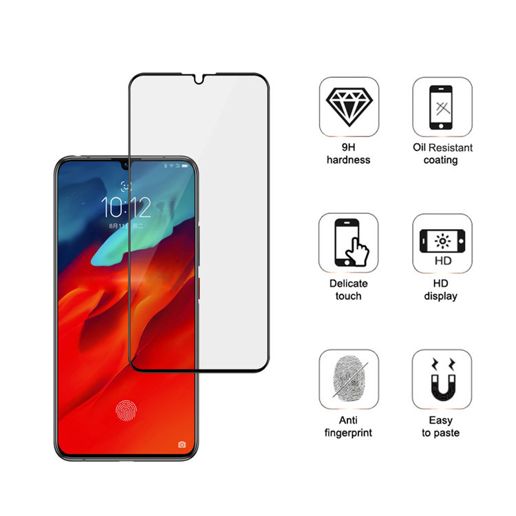 Alink 3D hot bending full glue tempered glass screen protector for Lenovo Z6 Pro