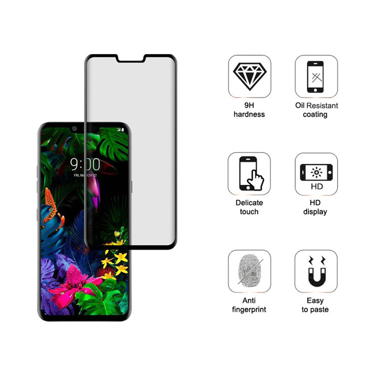 Alink 3D curved precise carving tempered glass screen protector for LG G8 ThinQ