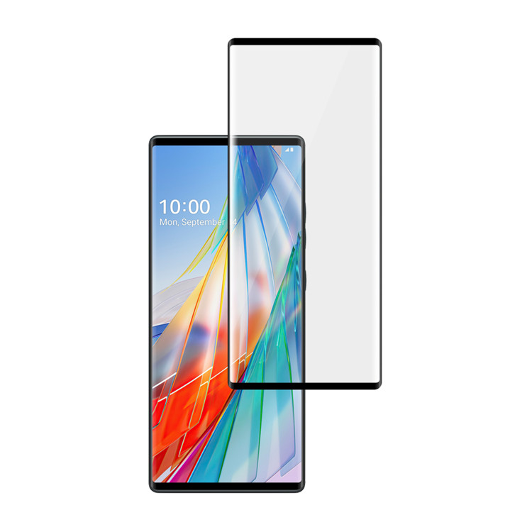 Alink 3D hot bending full glue tempered glass screen protector for LG Wing