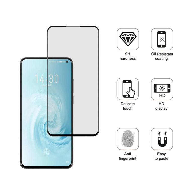 Alink 3D hot bending full glue tempered glass screen protector for Meizu 17