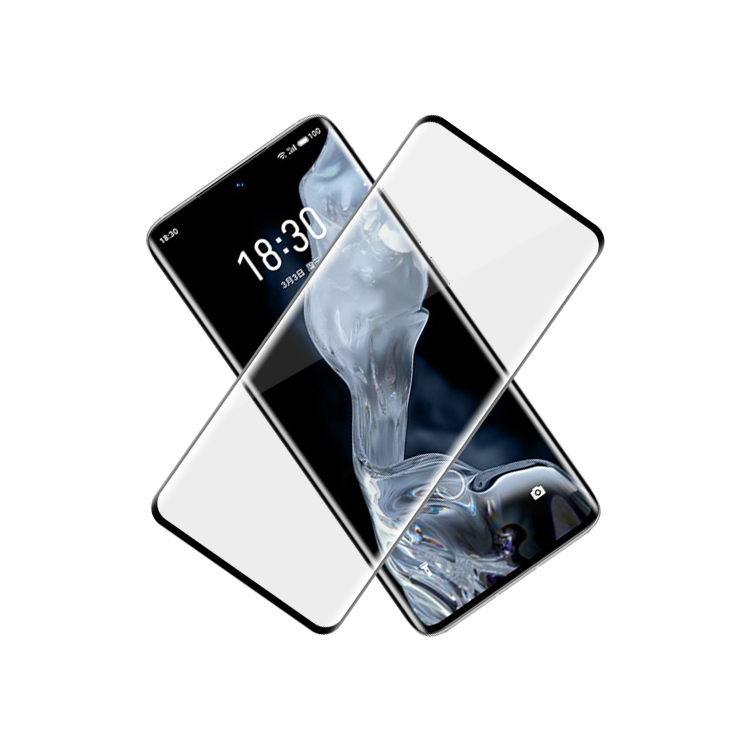 Alink 3D hot bending full glue tempered glass screen protector for Meizu 18