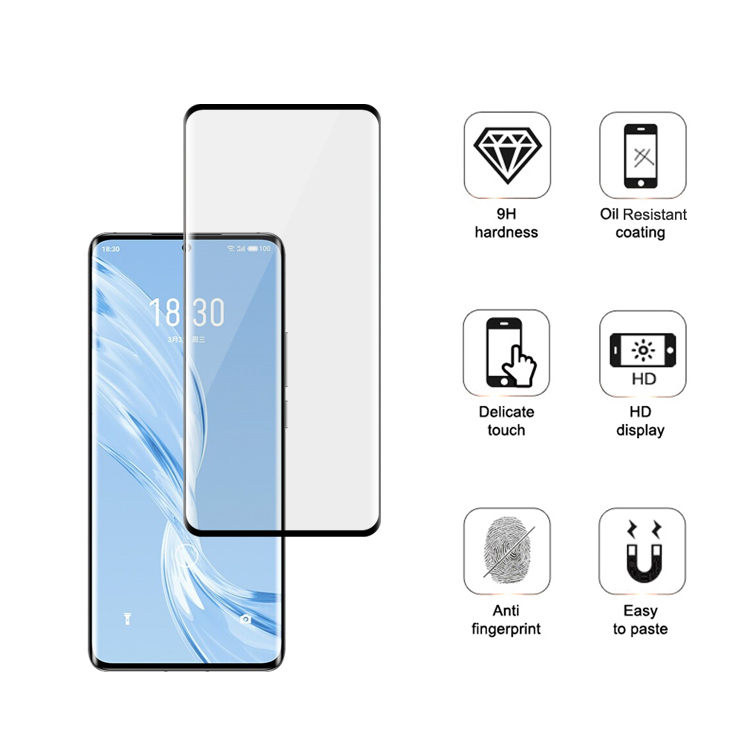 Alink 3D hot bending full glue tempered glass screen protector for Meizu 18 Pro