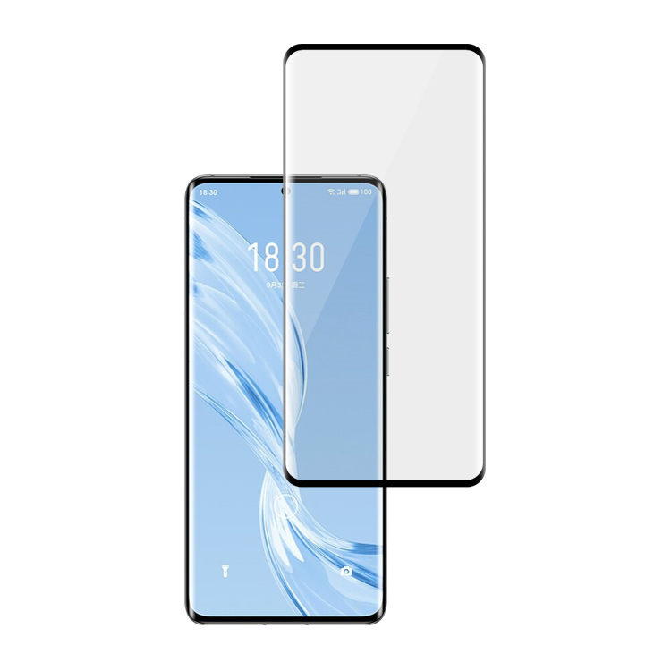 Alink 3D hot bending full glue tempered glass screen protector for Meizu 18 Pro