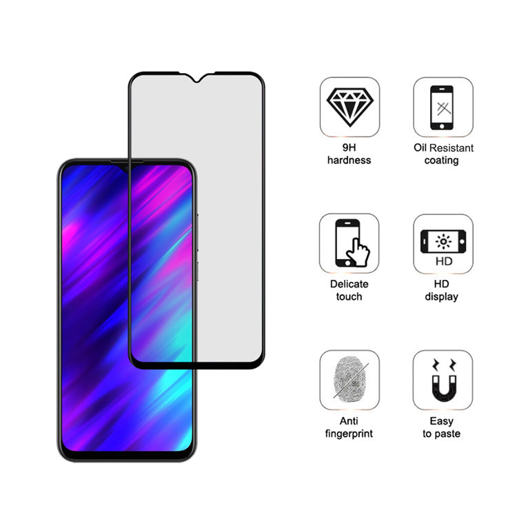 Alink 3D hot bending edge glue tempered glass screen protector for Meizu M10