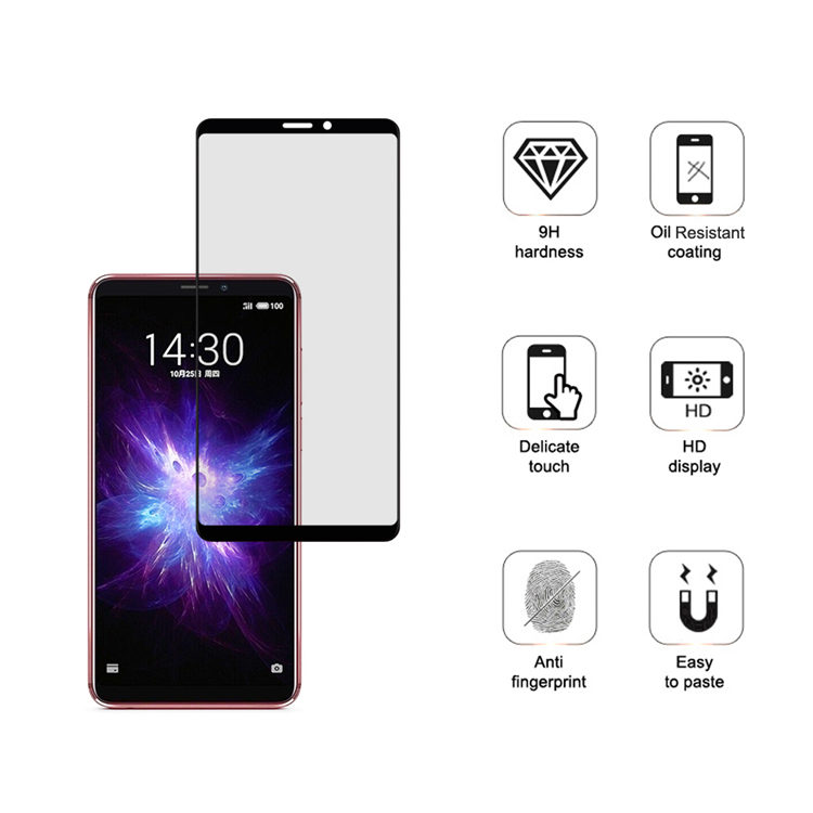 Alink 3D hot bending full glue tempered glass screen protector for Meizu Note 8