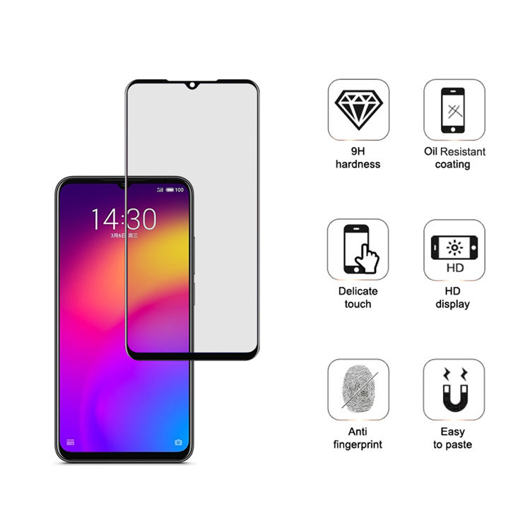 Alink 3D hot bending full glue tempered glass screen protector for Meizu Note9