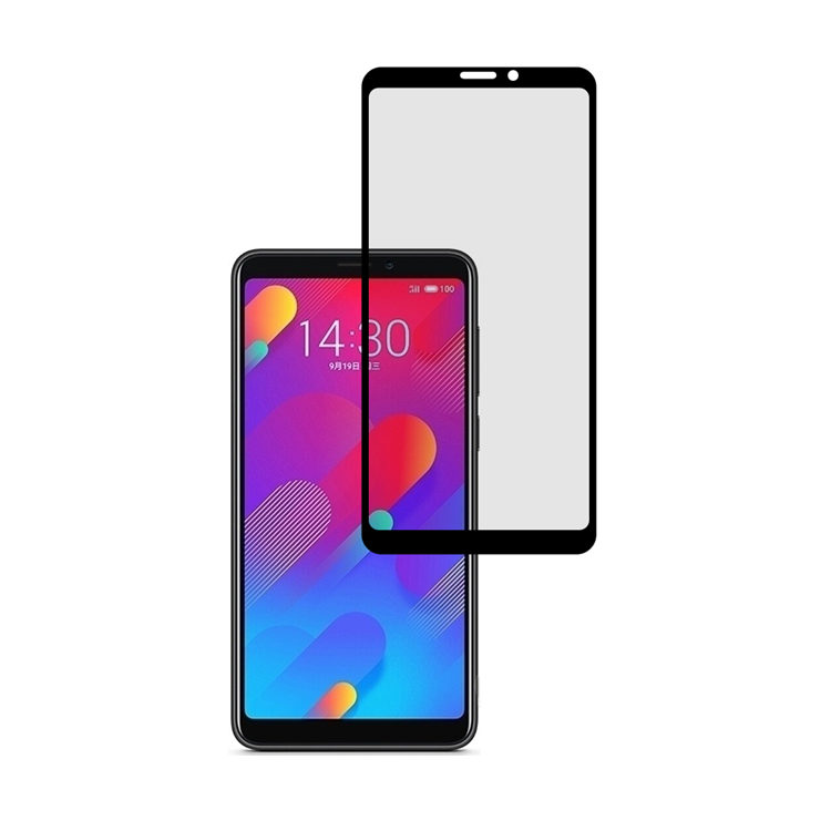 Alink 3D hot bending full glue tempered glass screen protector for Meizu V8