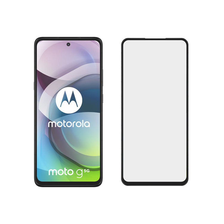 Alink 2.5D silk print full glue tempered glass screen protector for Moto G 5G