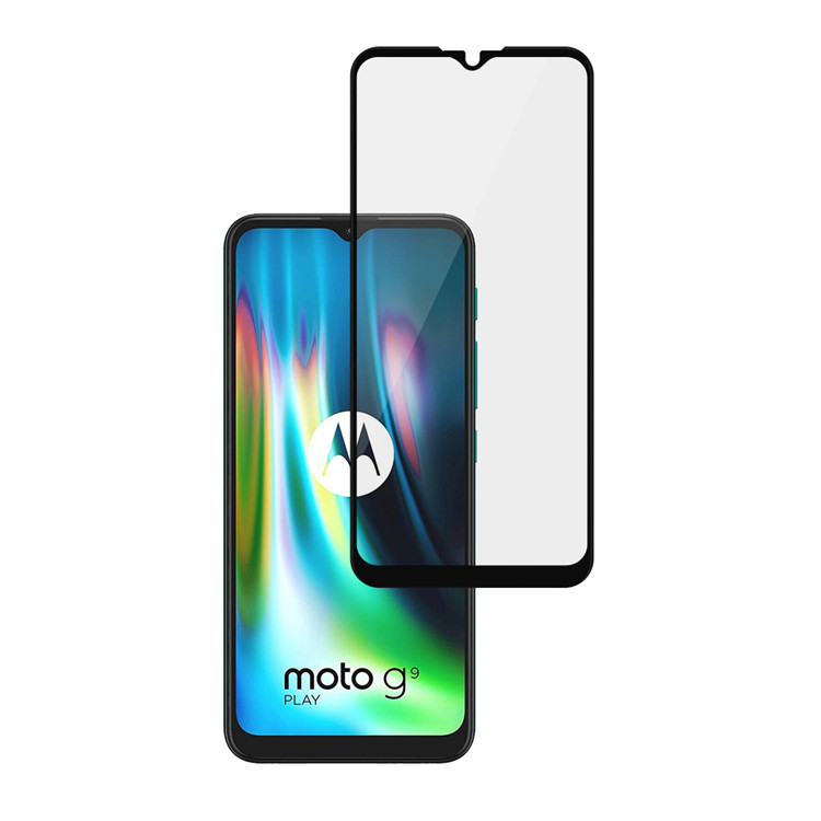Alink 3D hot bending full glue tempered glass screen protector for Moto G9 Play