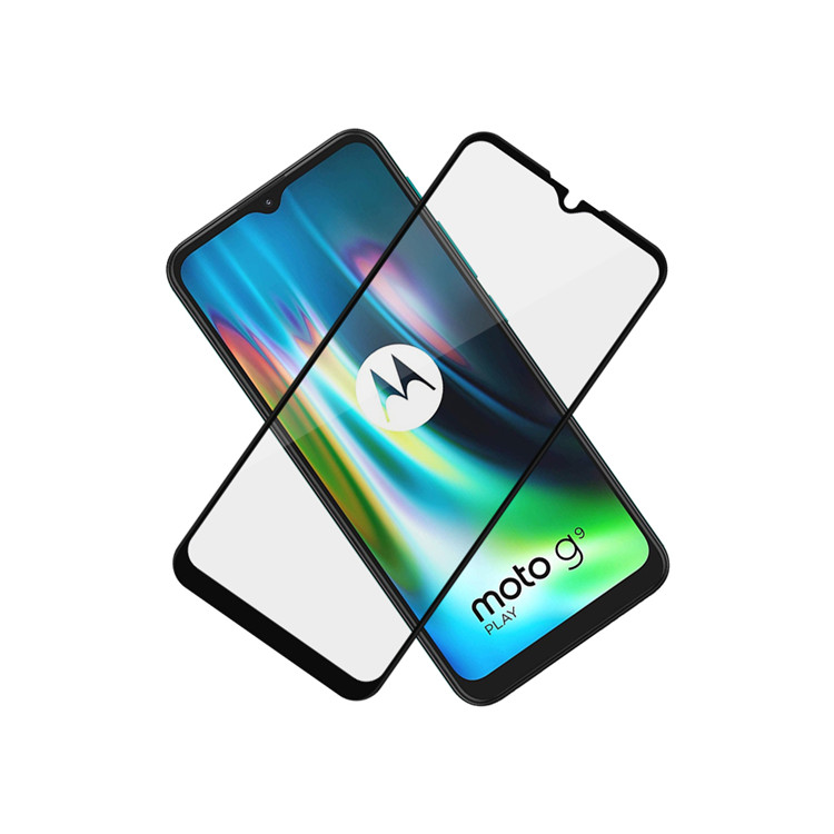 Alink 3D hot bending full glue tempered glass screen protector for Moto G9 Play