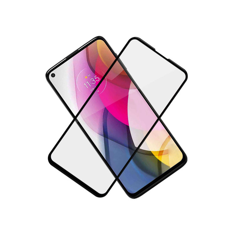 Alink 2.5D silk print full glue tempered glass screen protector for Moto G Stylus 2021