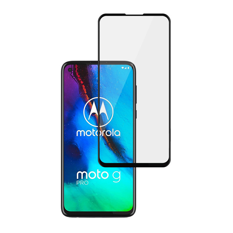 Alink 2.5D silk print full glue tempered glass screen protector for Moto G Pro