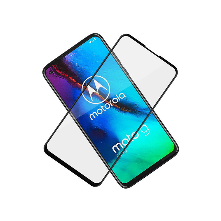 Alink 2.5D silk print full glue tempered glass screen protector for Moto G Pro