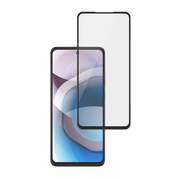 Alink 3D hot bending edge glue tempered glass screen protector for Moto One 5G Ace