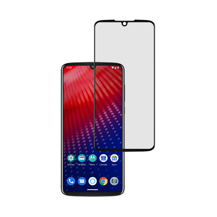 Alink 3D hot bending edge glue tempered glass screen protector for Moto Z4 Force