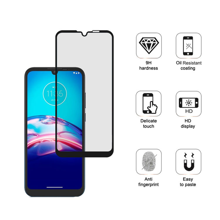 Alink 3D hot bending edge glue tempered glass screen protector for Moto E6s 2020