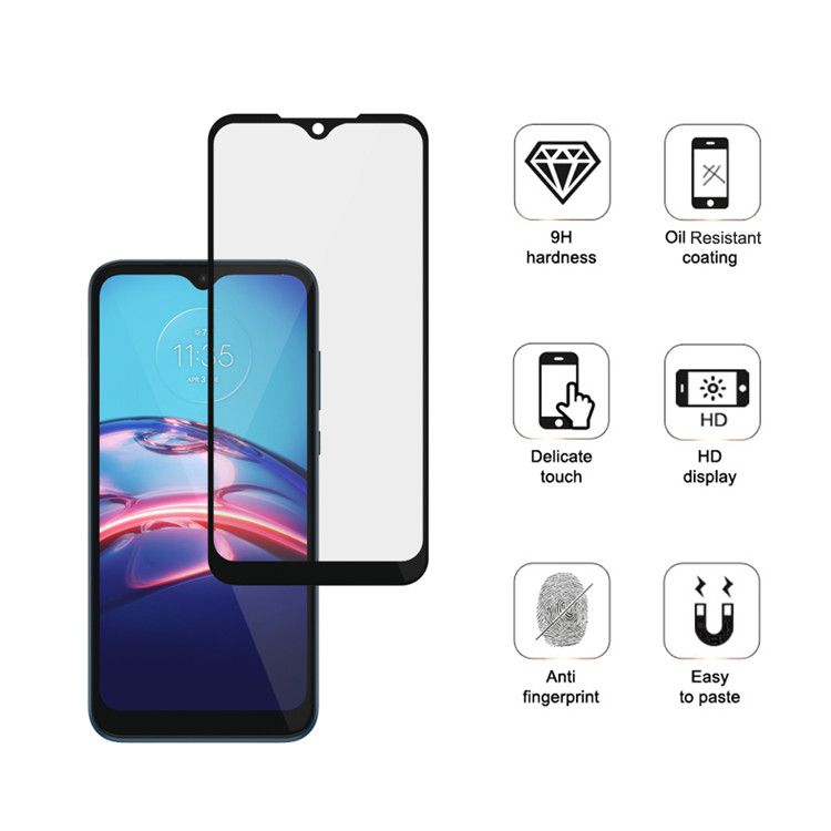 Alink 3D curved precise carving tempered glass screen protector for Moto E7