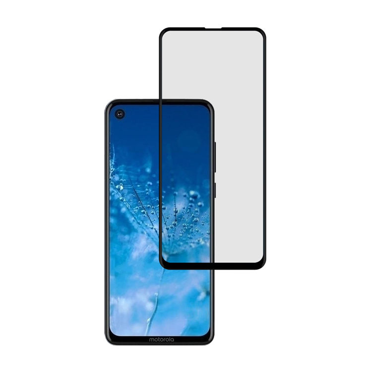 Alink 2.5D silk print full glue tempered glass screen protector for Moto G8