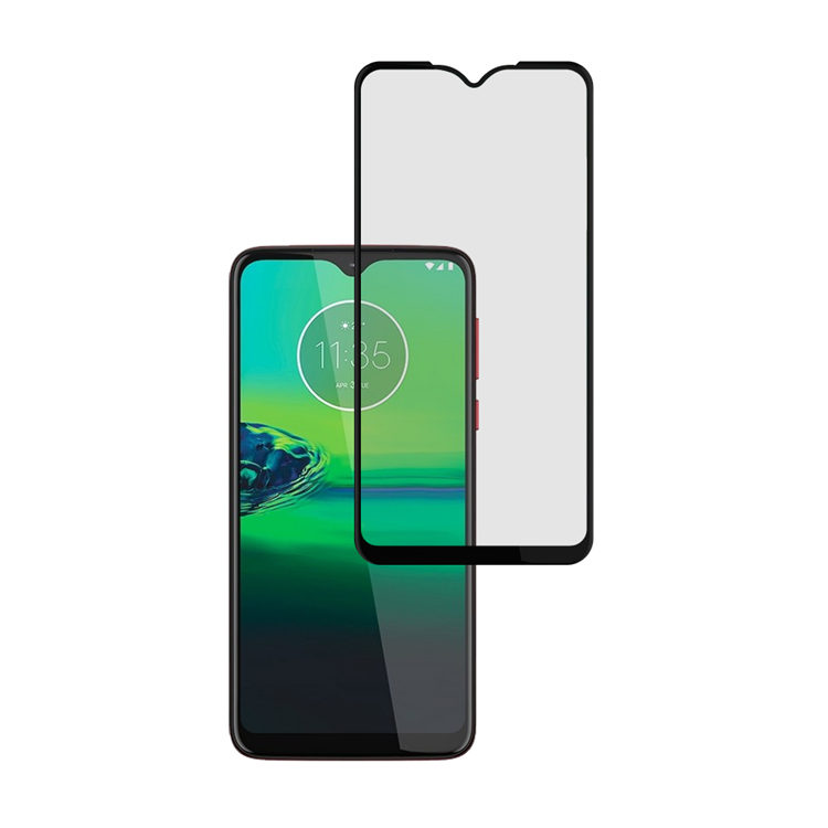 Alink 3D hot bending full glue tempered glass screen protector for Moto G8 Play