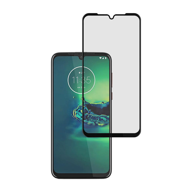 Alink 3D hot bending edge glue tempered glass screen protector for Moto G8 Plus