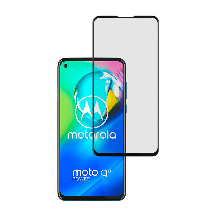 Alink 2.5D silk print full glue tempered glass screen protector for Moto G8 Power