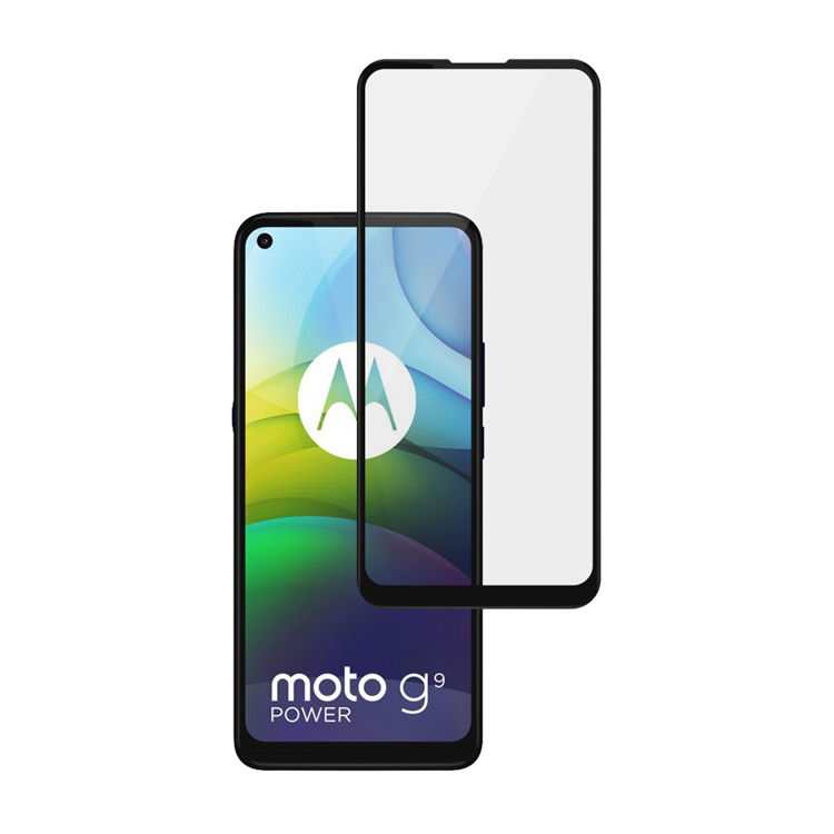 Alink 3D hot bending full glue tempered glass screen protector for Moto G9 Power