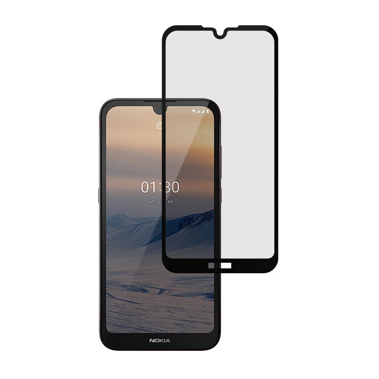 Alink 3D hot bending full glue tempered glass screen protector for Nokia 1.3