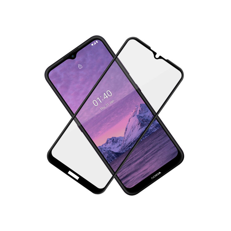 Alink 3D hot bending edge glue tempered glass screen protector for Nokia 1.4