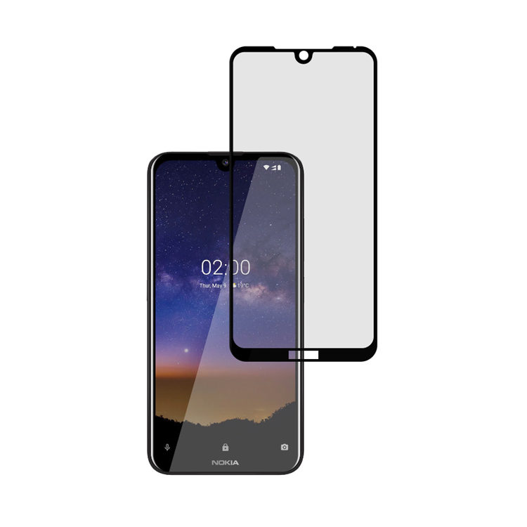 Alink 3D hot bending edge glue tempered glass screen protector for Nokia 2.2