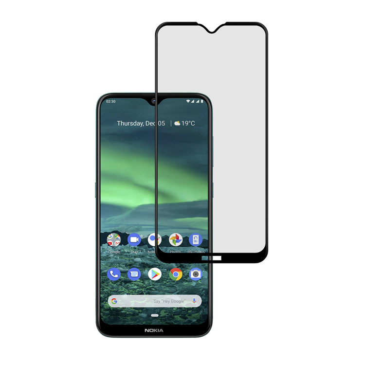 Alink 3D hot bending full glue tempered glass screen protector for Nokia 2.3