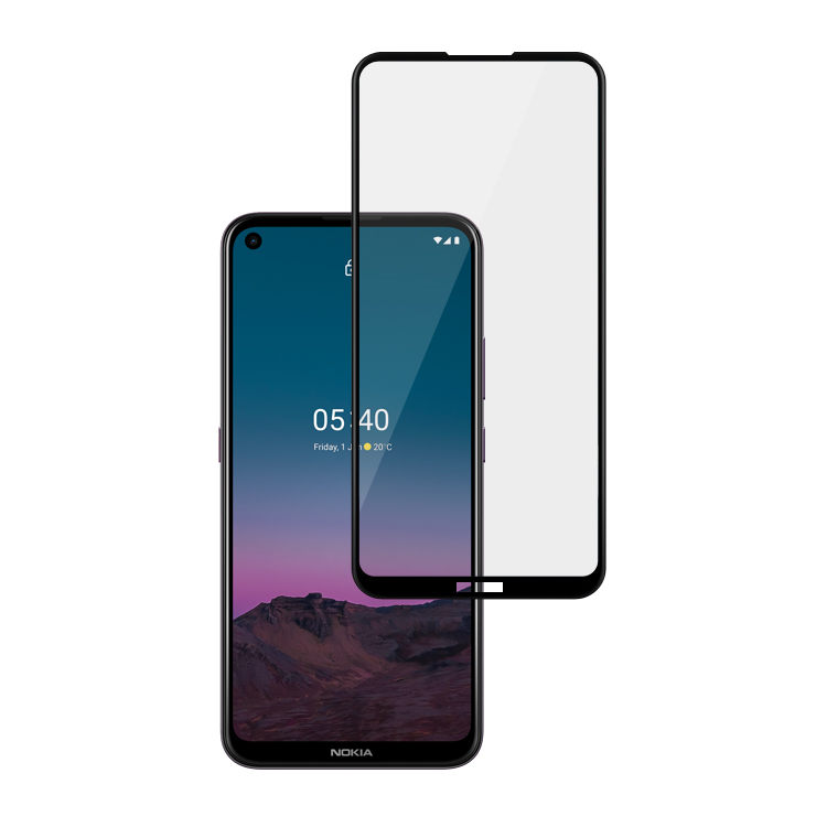 Alink 3D hot bending full glue tempered glass screen protector for Nokia 5.4