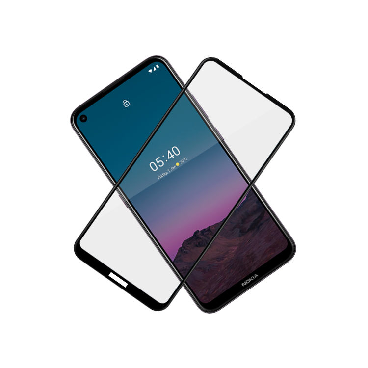Alink 3D hot bending full glue tempered glass screen protector for Nokia 5.4