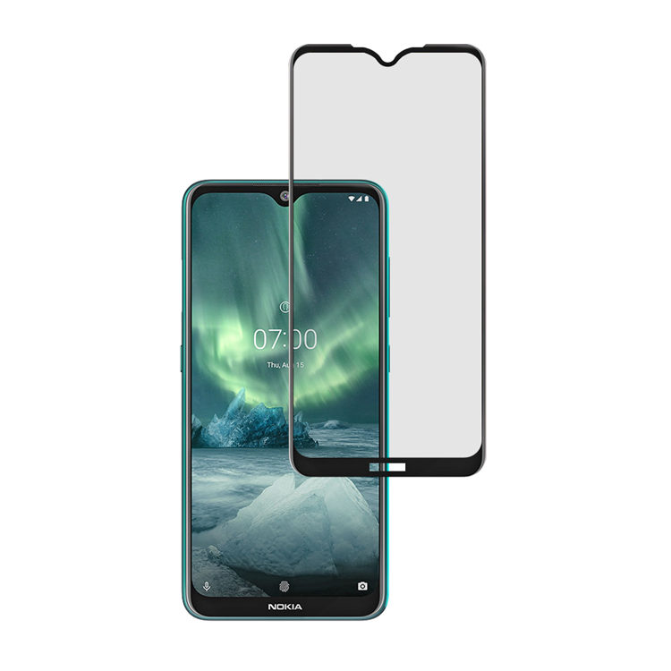 Alink 3D hot bending edge glue tempered glass screen protector for Nokia 7.2