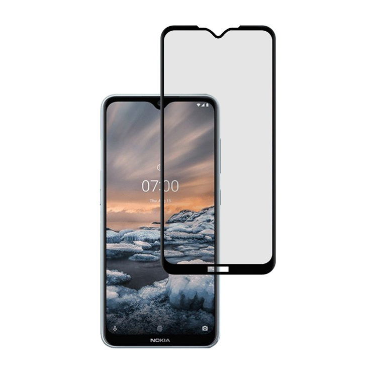 Alink 3D hot bending edge glue tempered glass screen protector for Nokia 7.3