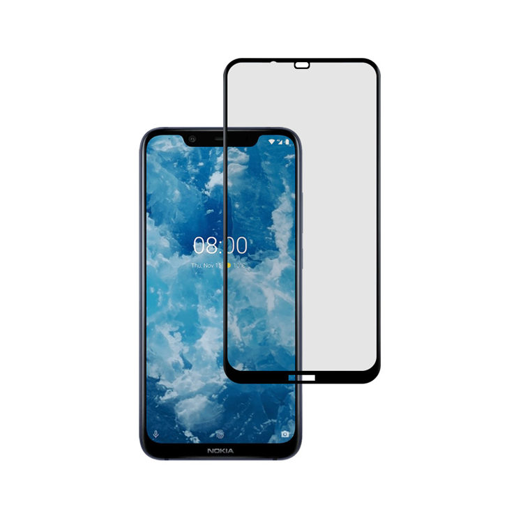 Alink 3D hot bending full glue tempered glass screen protector for Nokia 8.1