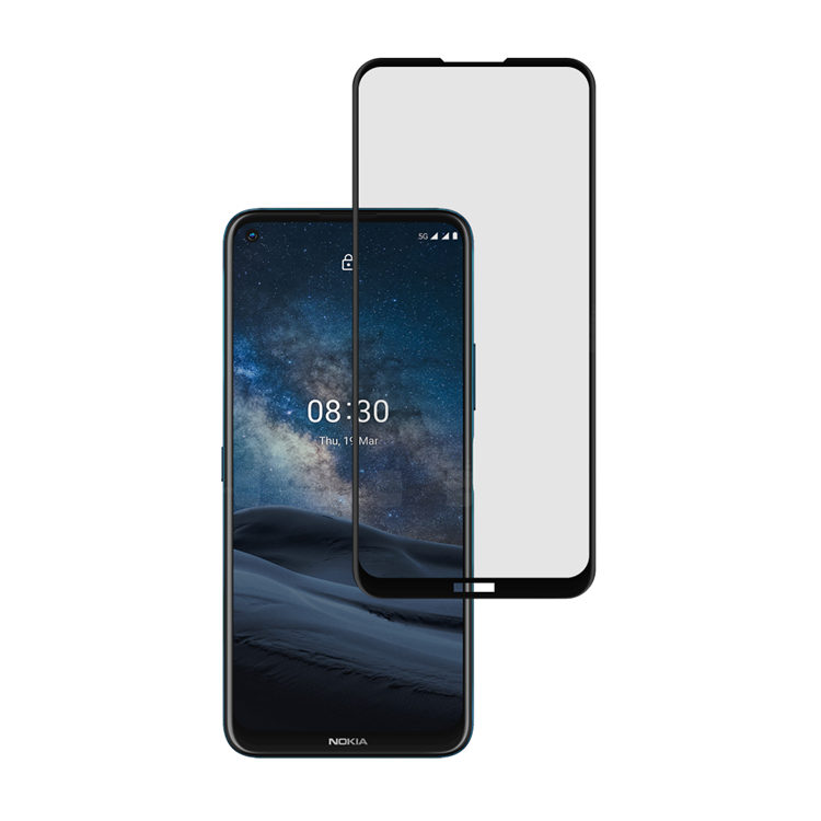 Alink 3D hot bending full glue tempered glass screen protector for Nokia 8.3