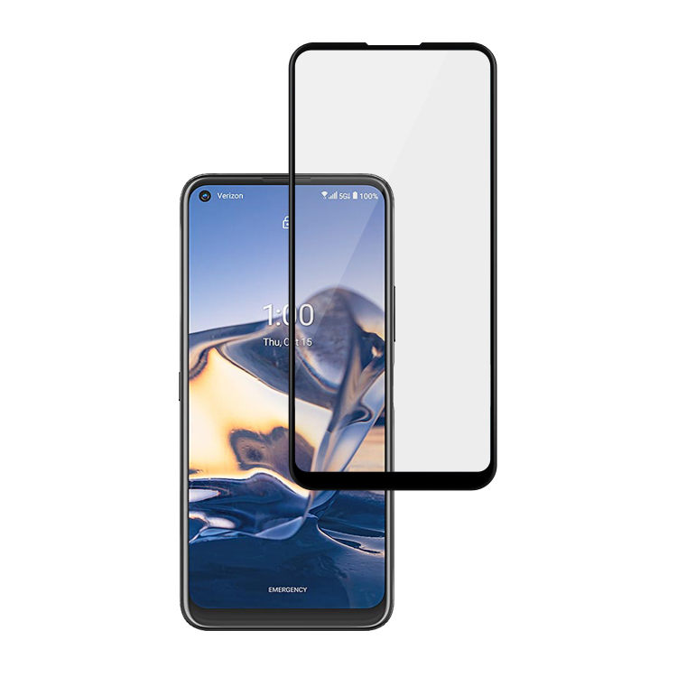 Alink 2.5D silk print full glue tempered glass screen protector for Nokia 8 V 5G UW