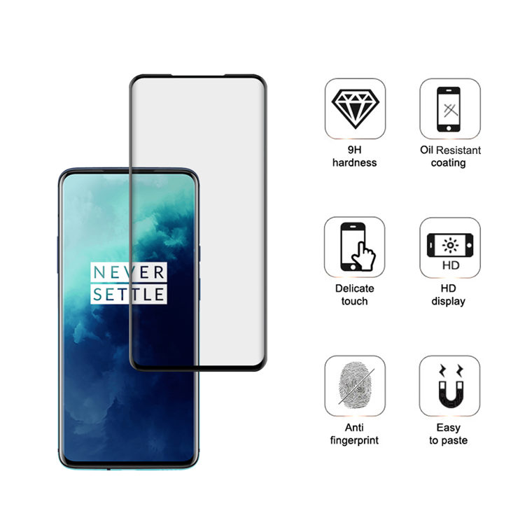 Alink 3D hot bending full glue tempered glass screen protector for OnePlus 7T Pro